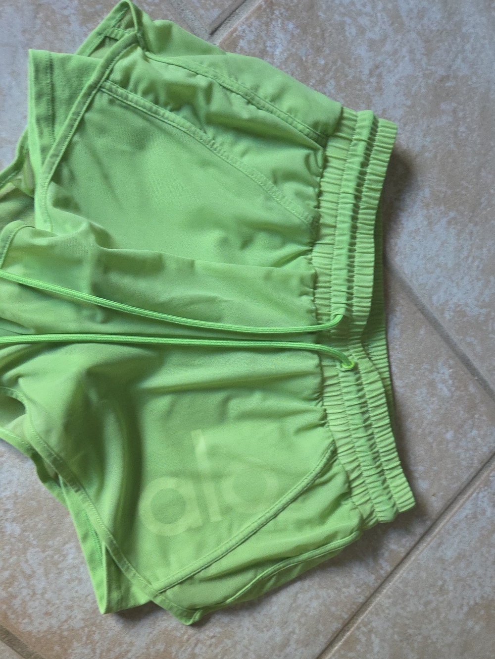 ALO Yoga Neon Lime Running Shorts